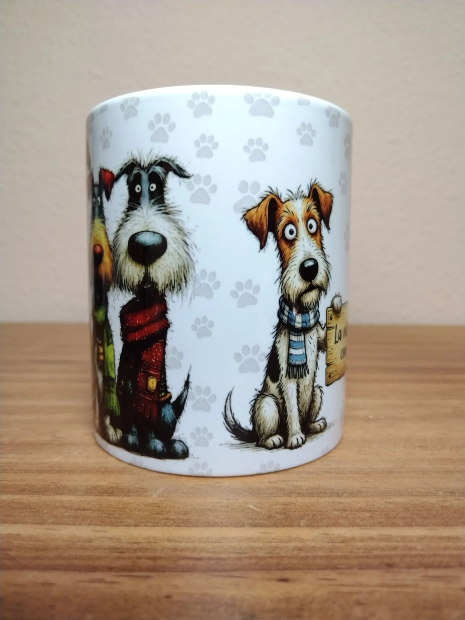 Taza de cerâmica - desenho de cachorros - 11 oz - nunca usada – photo 2